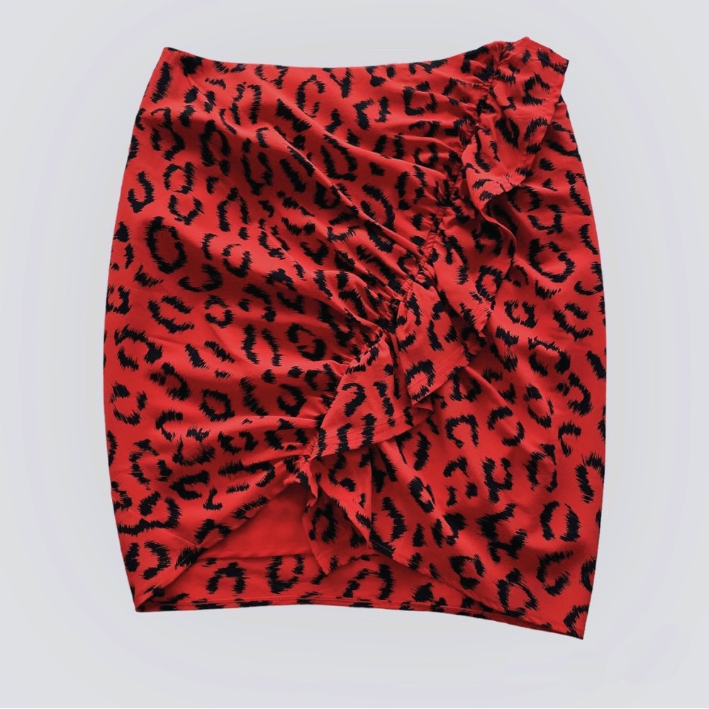 A.L.C. Gellar Cheetah Print Mini Skirt